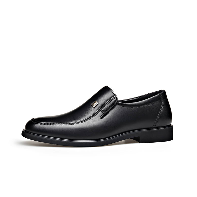 LAORENTOU Cow Leather Dress Shoes Black