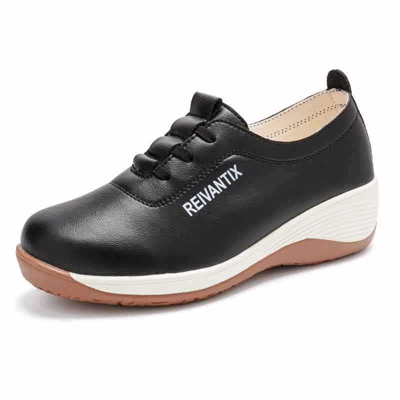Reivantix Reivanti Slip Resistant Low top Casual Shoes Women's Black