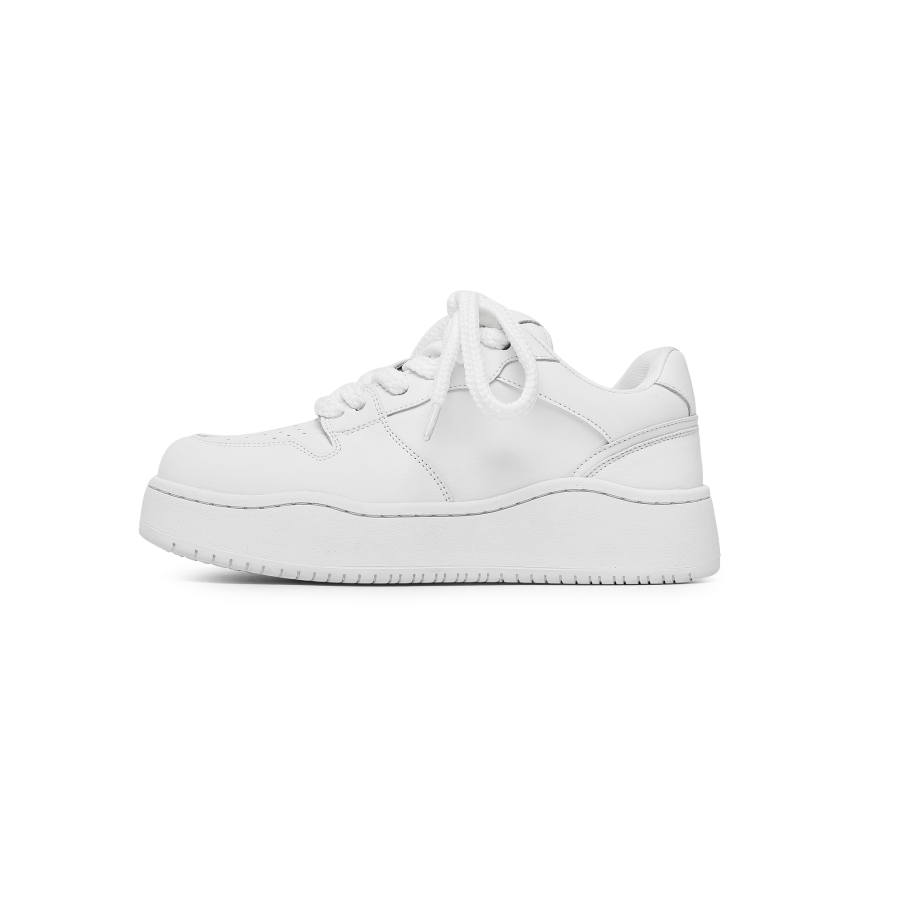 JIPOSEN Slip Resistant Slip Resistant Low top Skateboard Shoes Unisex White