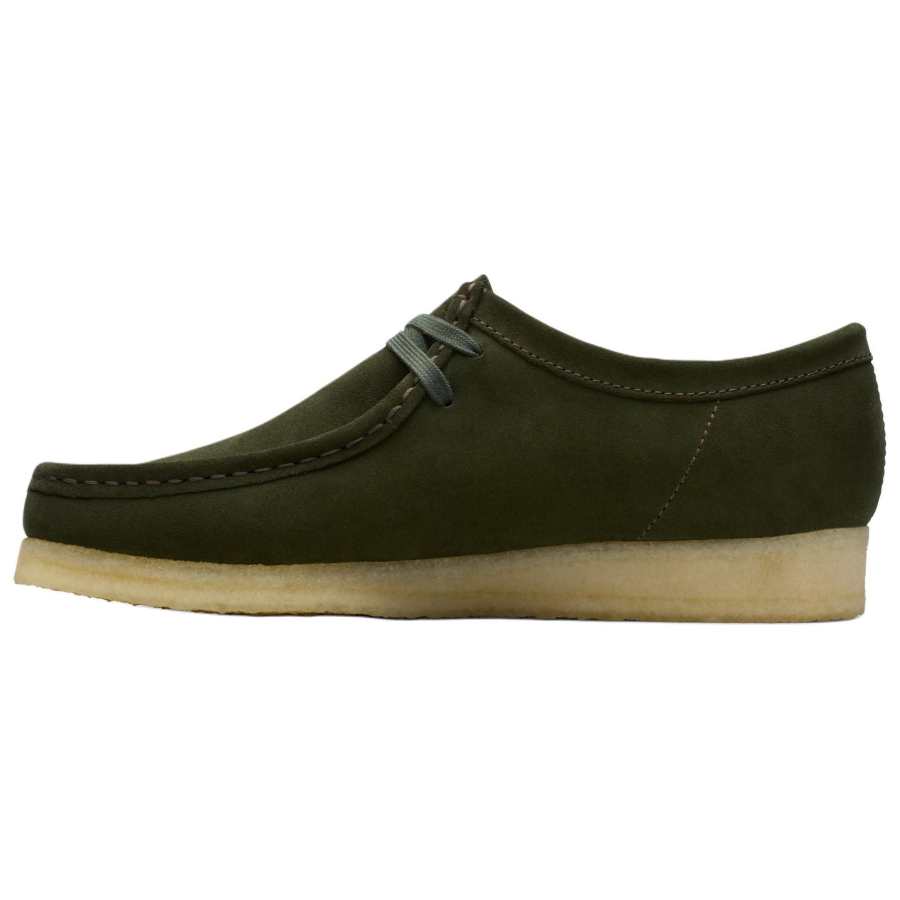 Clarks Suede Casual Shoes Men's Green