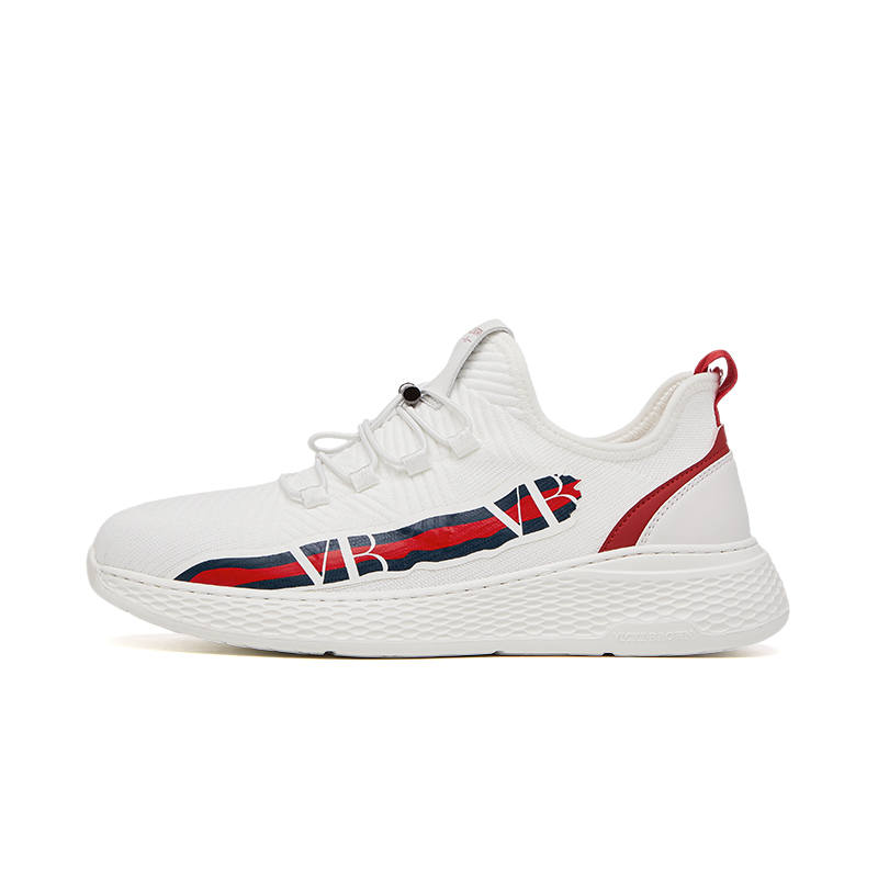 VICKI BROWN Low top Casual Shoes Men's White Red