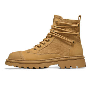 LUCKY BRAND Cow Leather Crew Combat Boots Men's