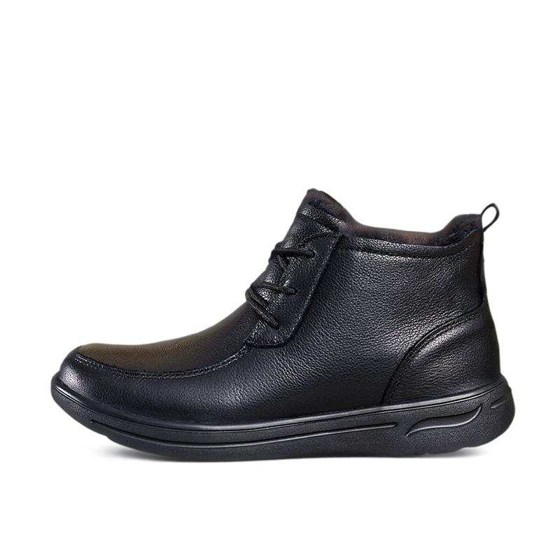 Devanro Devanro Top Grain Cow Leather Ankle Boots 3.5cm Women's Black