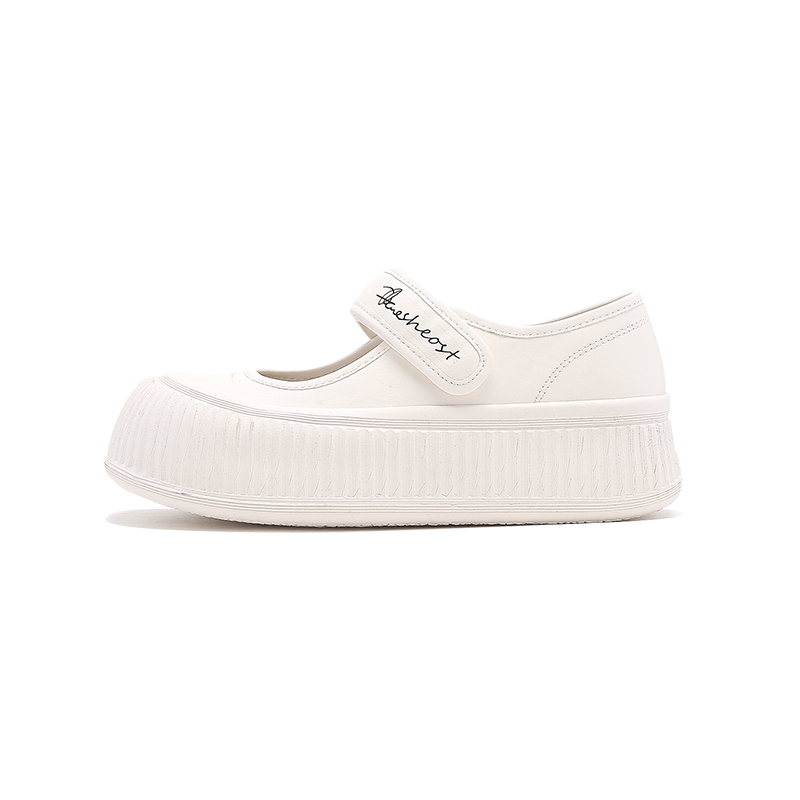BOJUEMAO Cow Split Leather Mary Jane Shoes Women's