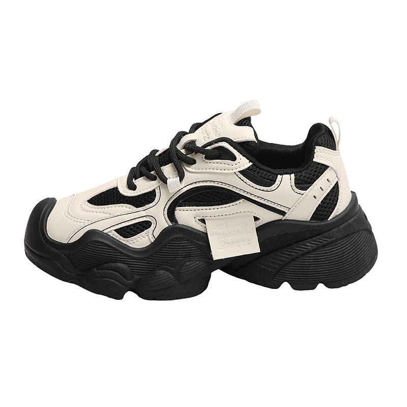 GONGNIUMEILI Pu Low top Chunky Sneakers Women's