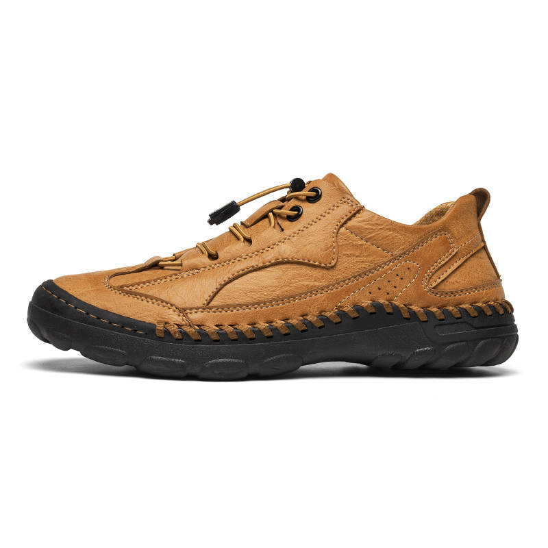 TOMAY Men's Casual Shoes Men's Low Top Black/Brown/Khaki