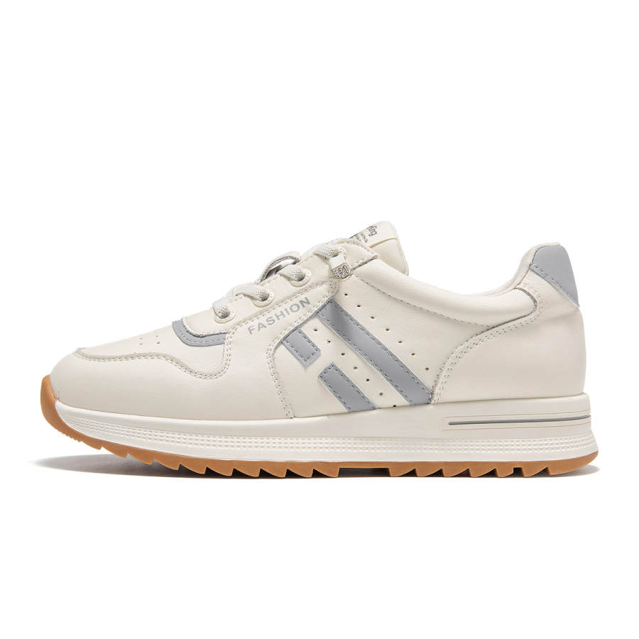 Spider King Cow Split Leather Low top Casual Shoes Women's Gray