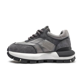 QIAONAI Abrasion Resistant Height Increasing Low top Chunky Sneakers Women's