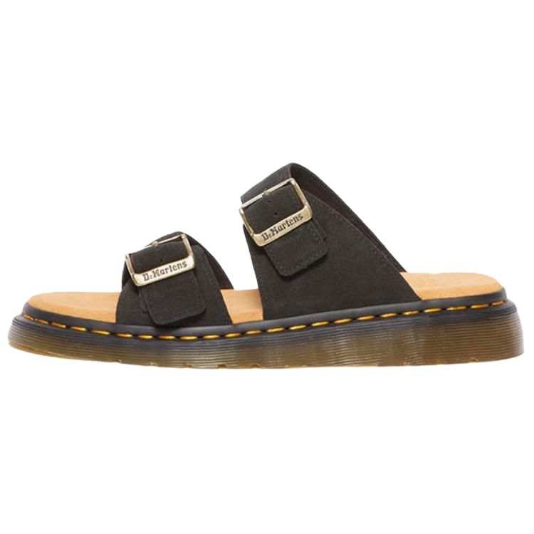 Dr.Martens Dr. Martens Josef Suede Slide Sandals Black E.H. Suede
