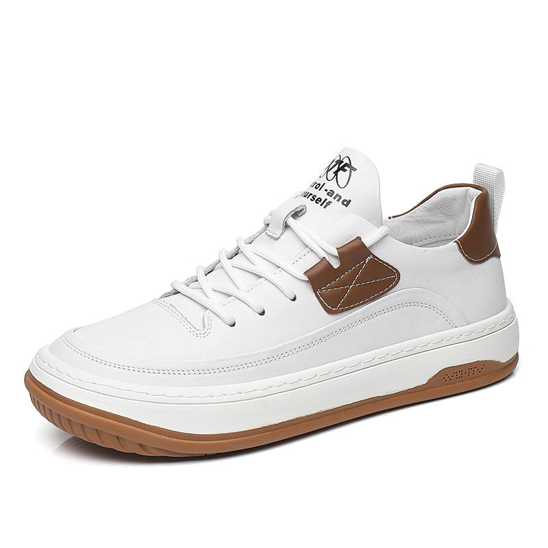 Mulinsen Cow Split Leather Low top Skateboard Shoes Men's