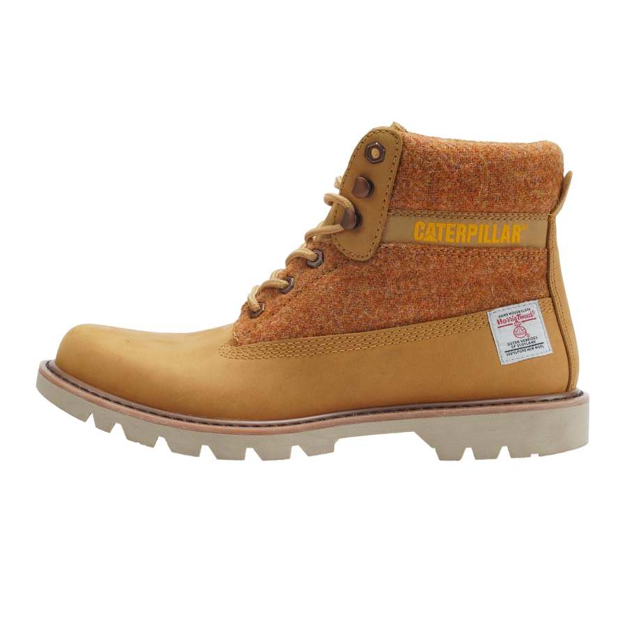 CAT HarrisTweed x CAT Colorado Crew Outdoor Boots Unisex Yellow