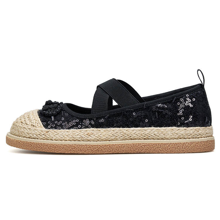 Joy&Mario Espadrilles Women's Black/Gold/Champagne