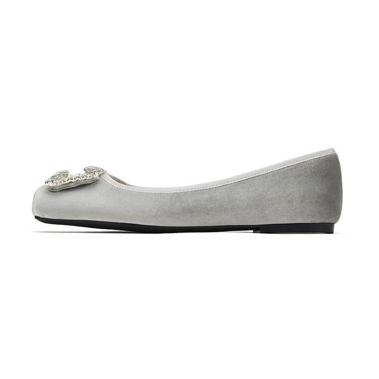 73Hours Beloved Iridescent Fabric Casual Shoes 1CM Women's