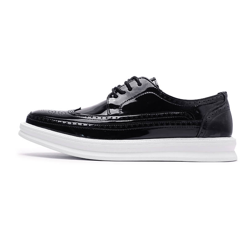 V ZERO FIVE V ZERO FIVE Microfiber Leather Casual Shoes Men's Black