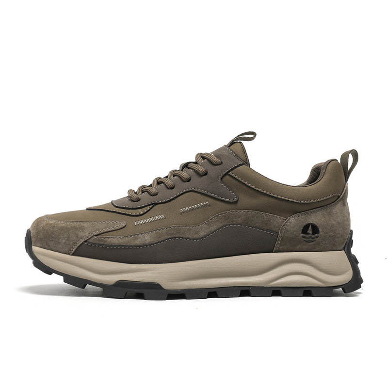 NAVIGARE Microfiber Leather Slip Resistant Height Increasing Low top Casual Shoes Men's Jasper