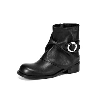 BAISHITING Cow Leather Ankle Boots Women's