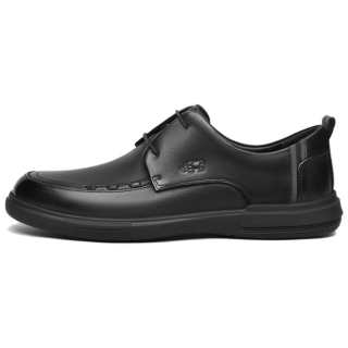 VOLO Casual Leather Shoes Men's Low Top Black/Gray