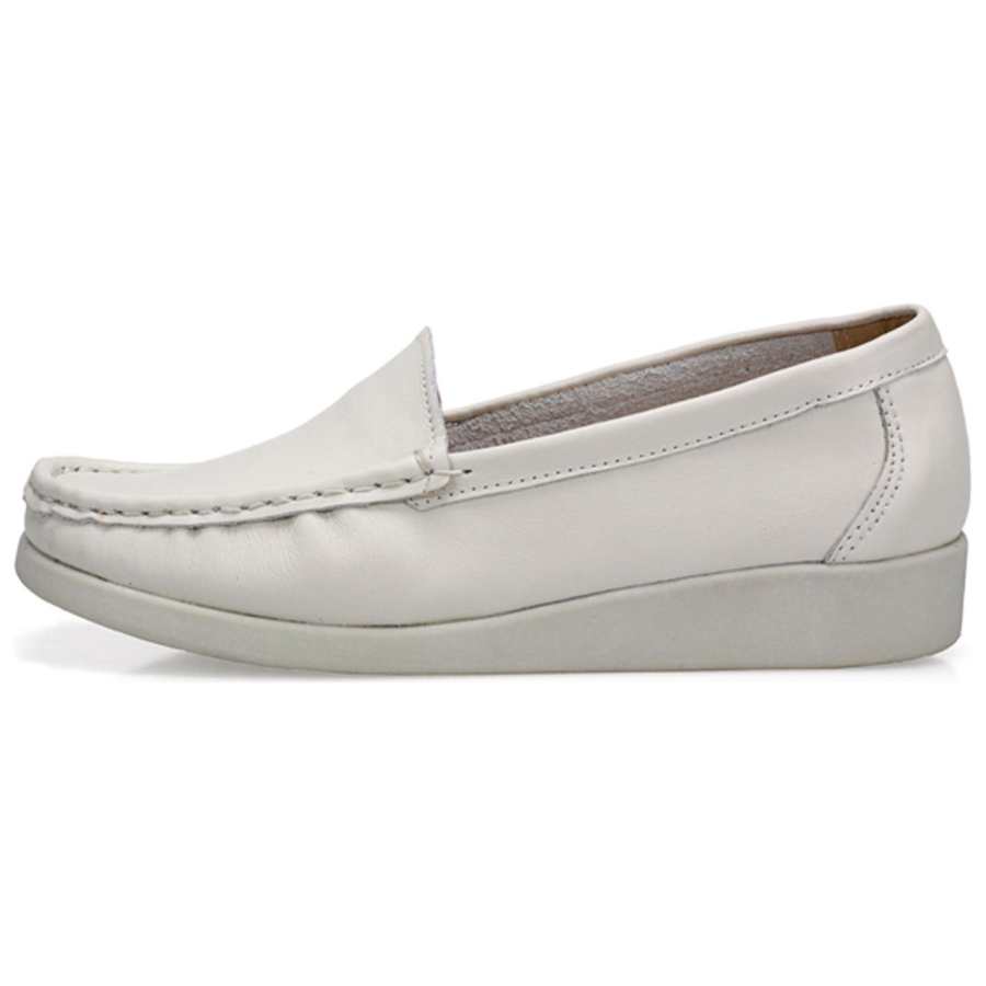 Neiliansheng Cow Leather Casual Shoes Women's White