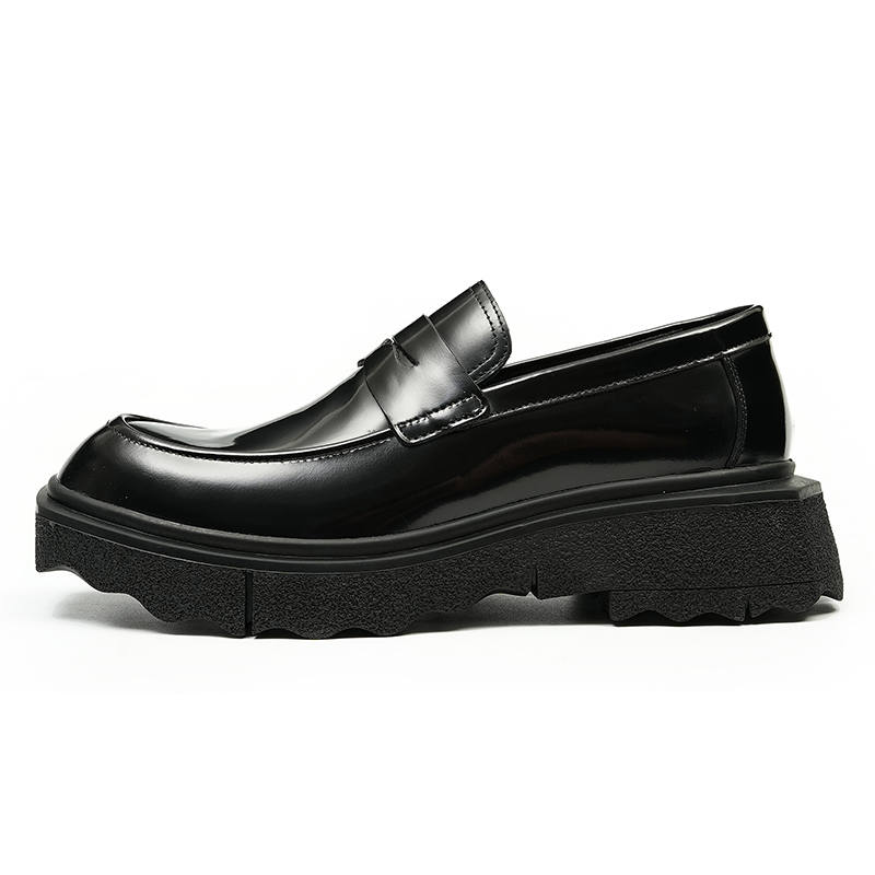 ASTON M.JAZZ Top Grain Cow Leather Casual Shoes Men's