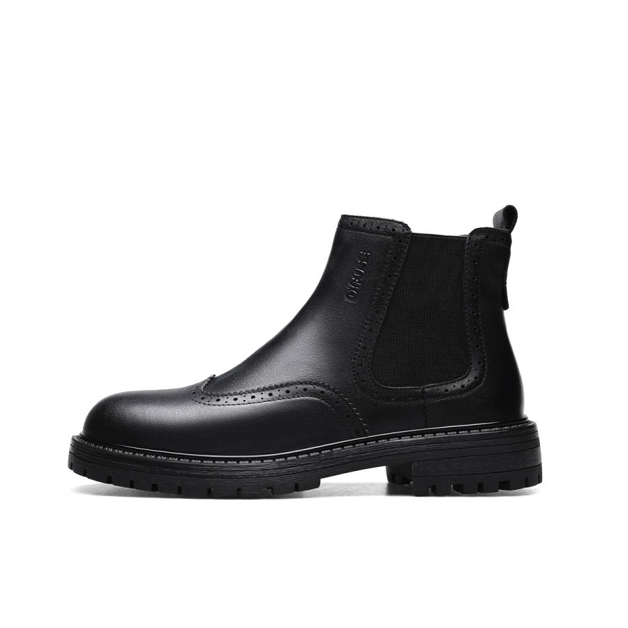 D:FUSE SCANDINAVIA D FUSE SCANDINAVIA Cow Leather Short Chelsea Boots Men's