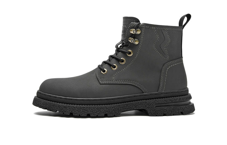 HLA HLA Synthetic Leather 11cm Combat Boots 4.5cm Men's