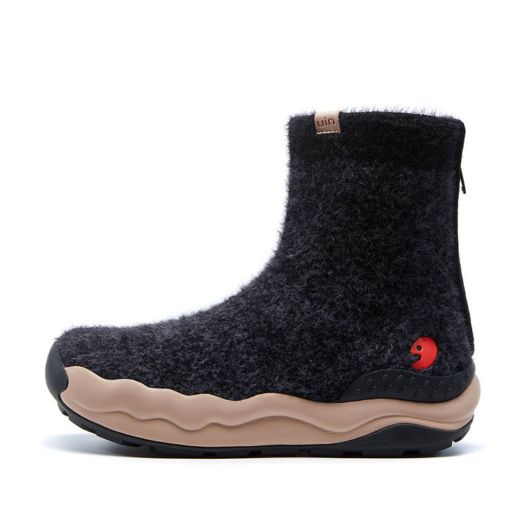 U.IN Toledo Family Black Gray Collection Snow Boots Women's