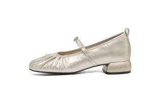 HLA Mary Jane Shoes Women's Champagne/Pearl White