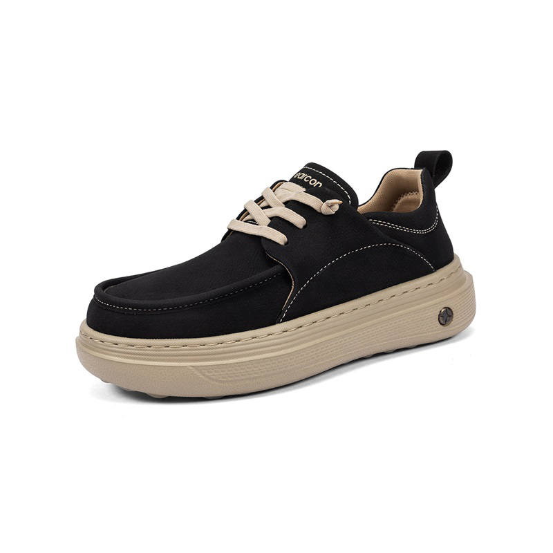 YEARCON Casual Shoes Women's Low Top Black, Caramel Brown