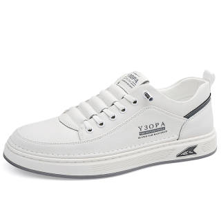 PTLS Cow Split Leather Slip Resistant Slip Resistant Low top Skateboard Shoes Men's
