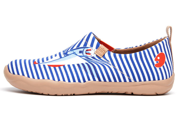 U.IN Painted Travel Shoes Ocean Collection Toledo 1 Lazy Canvas Shoes Slip on Walking Shoes Casual Shoes Women's