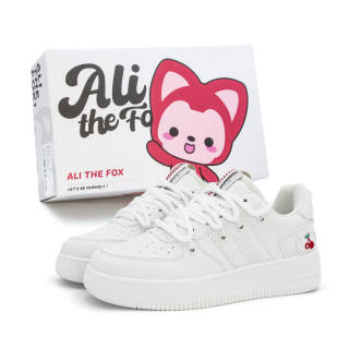 ALI THE FOX Skateboard Shoes Women's Low Top White