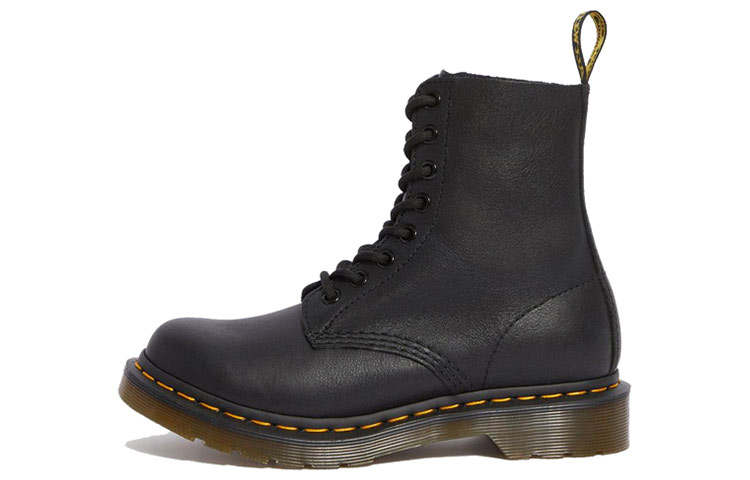 Dr.Martens Dr.Martens 1460 Leather Short Mid Calf Combat Boots Unisex Black