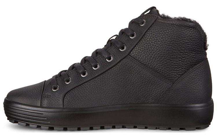 Ecco Ecco Soft Cool Leather Stylish Skateboarding Shoes Men's Black