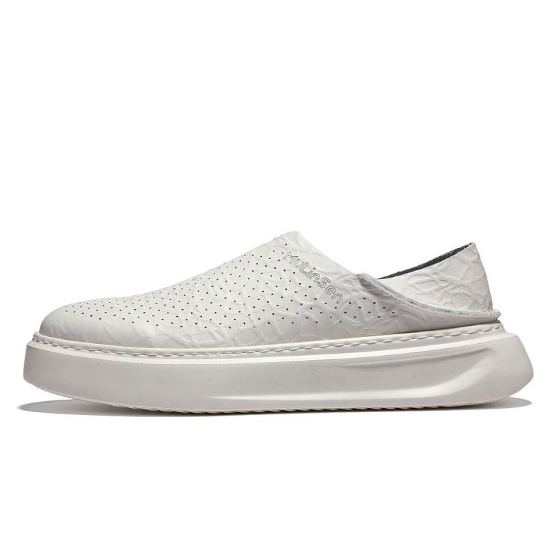 Mulinsen Men's Casual Shoes Men's Low Top White/Apricot