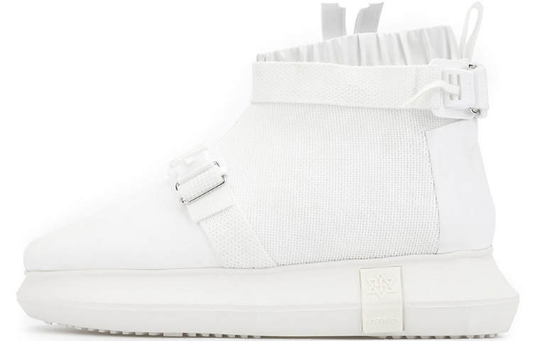 NORVINCY Casual Shoes Unisex High Top White