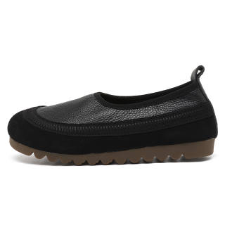 OULISASI Top Grain Cow Leather Low top Casual Shoes Women's