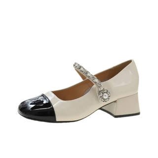 DAWEIJIA Pu Chunky Heel Mary Jane Shoes Women's Gift Box Set