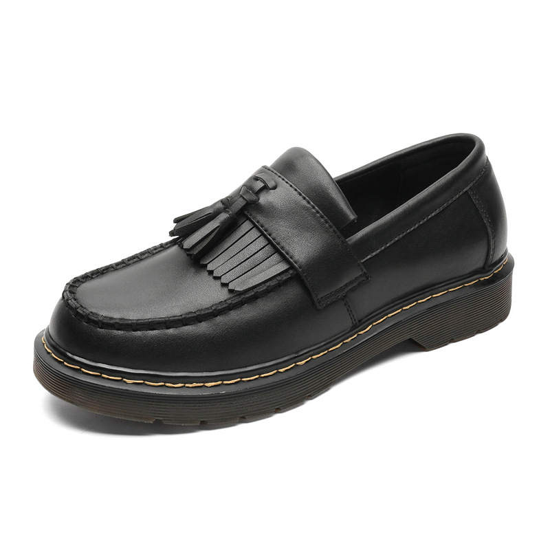 WEISHIBANGWEI WEISHIBANGWEI Microfiber Leather Loafers Men's Black