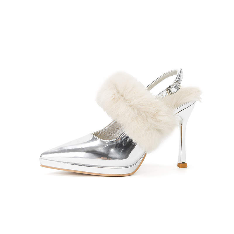 Zubumei Microfiber Leather High Heels Women's