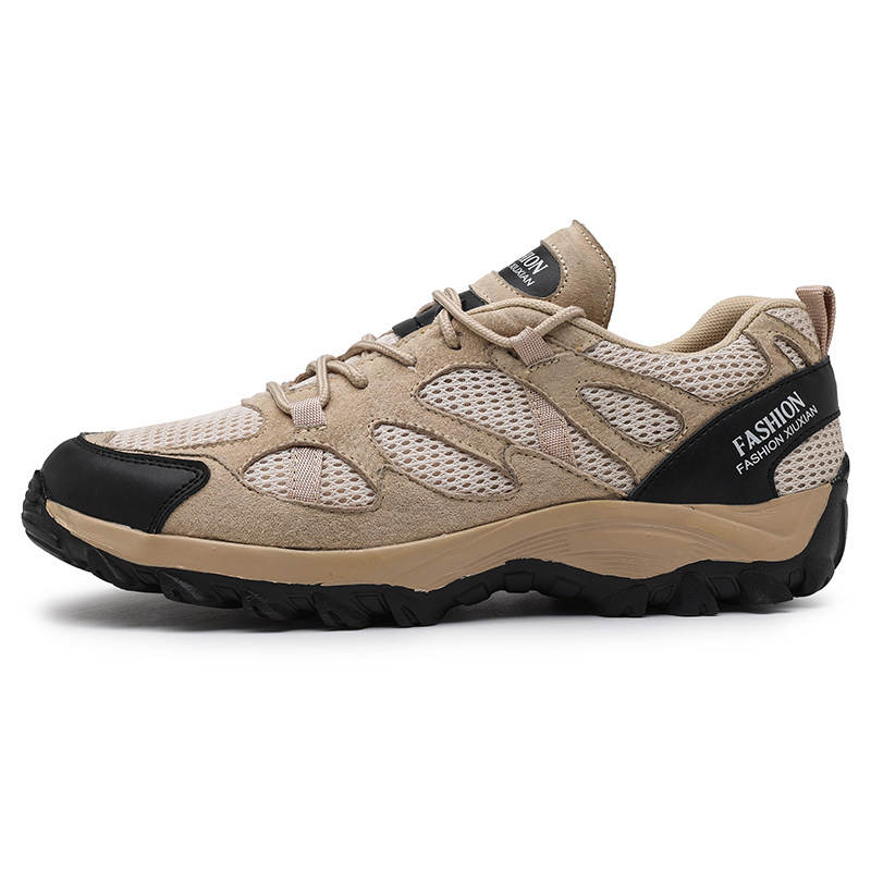 WENNAI Men's Casual Shoes Men's Low Top Beige
