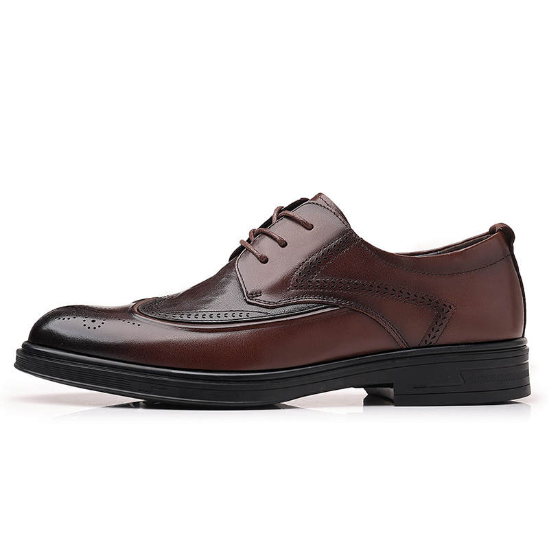 SHUPATE Dress Shoes Men's Low Top Brown/Black