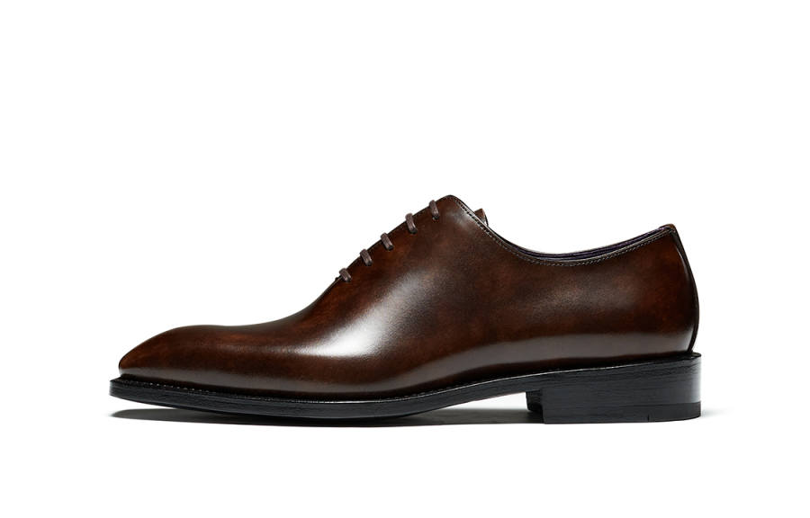 TRUFFAUT One Piece Museum Leather Oxford Shoes Top Grain Cow Leather Dress Shoes Men's