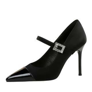 YAFEI XUANYU Silk Slim Heel High Heels 9.5cm Women's