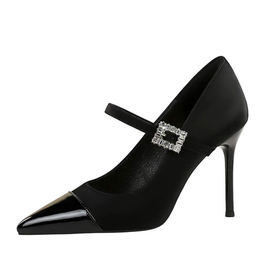 YAFEI XUANYU Silk Slim Heel High Heels 9.5cm Women's