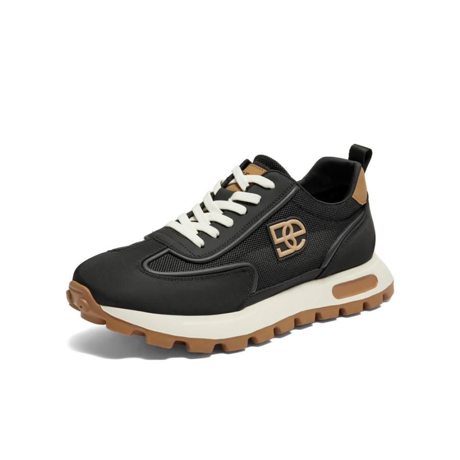 BELLE Fabric Low top Casual Shoes Men's White Black