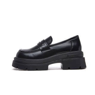 XUANBAHUI Microfiber Leather Loafers 5CM Women's