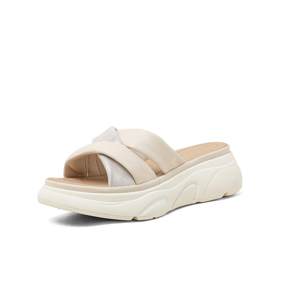 COMELY Slide Slippers Women's Ecru/Apricot