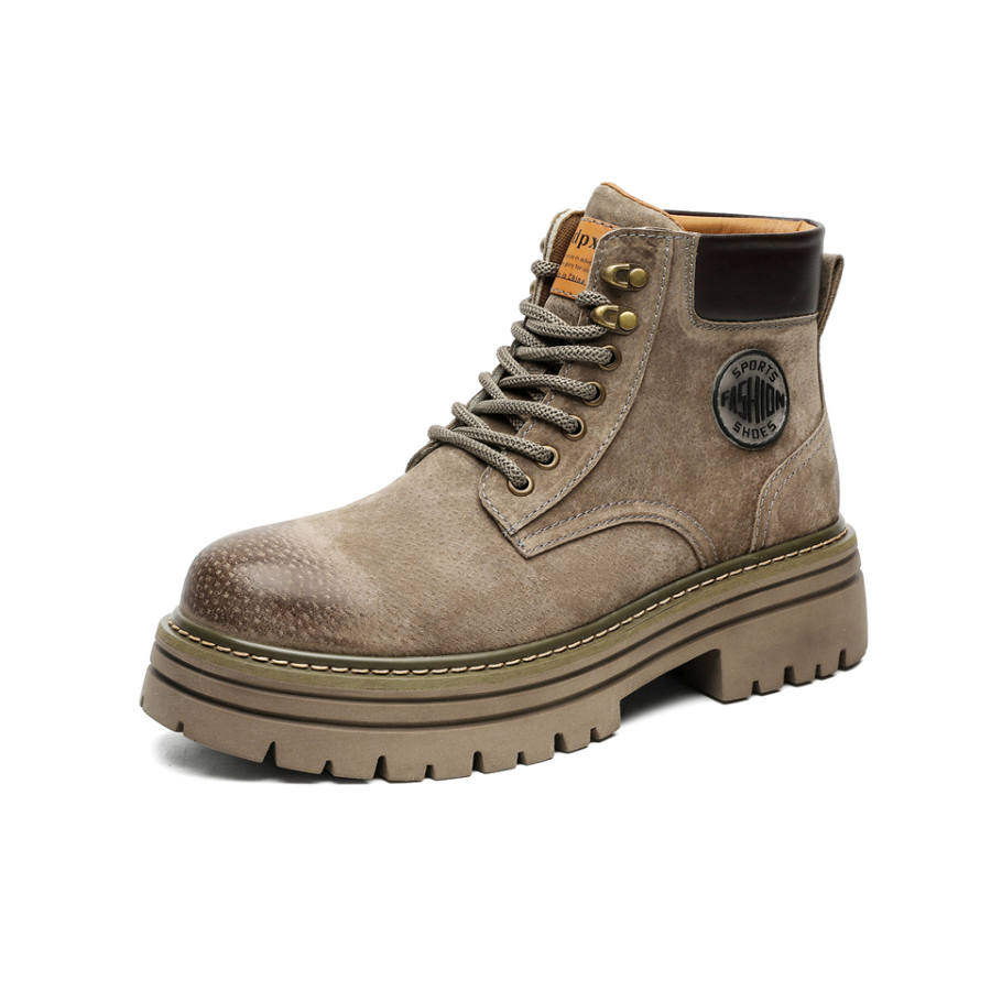 Lanza Lanza Combat Boots Men's Gray/Yellow/Pink