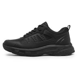 SHUSHUJIA Breathable Moisture Wicking Breathable Moisture Wicking Low top Running Shoes Men's Black