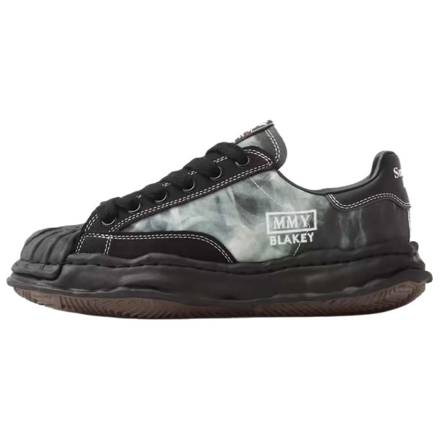 MIHARA YASUHIRO Atmos X #FR2 x MIHARA YASUHIRO BLAKEY LOW Smoking Kills Low top Skateboard Shoes Unisex Black Green